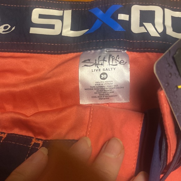 Orange salt life shorts new with tags - Picture 3 of 4